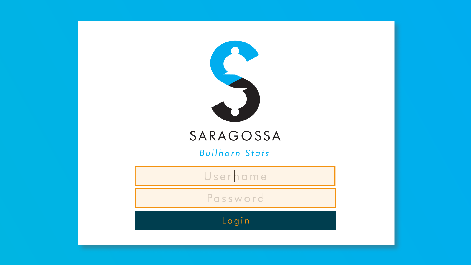 Saragossa Login Screen